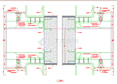 某体育学校幕墙工程建筑施工图